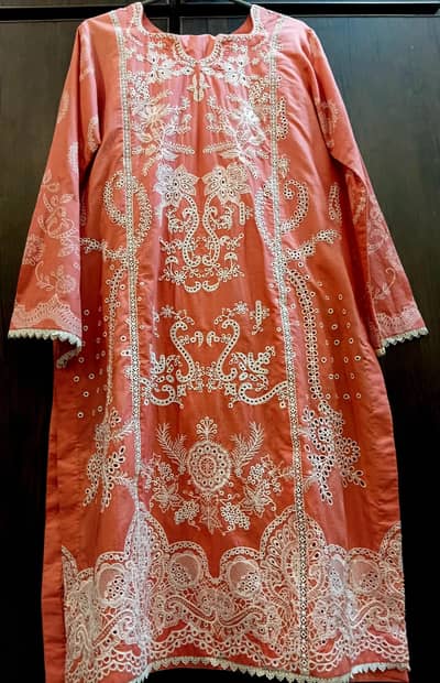 Sana safinaz 3 pcs Chikenkari Embroidered price final 6500