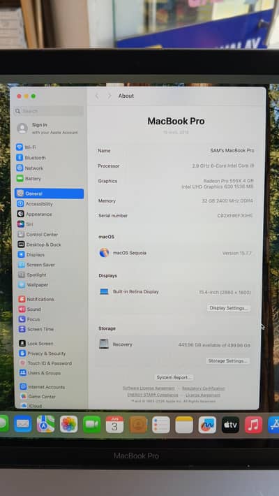 MacBook Pro 15inch 2018