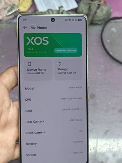 Infinix note 50 for sale  03234100923