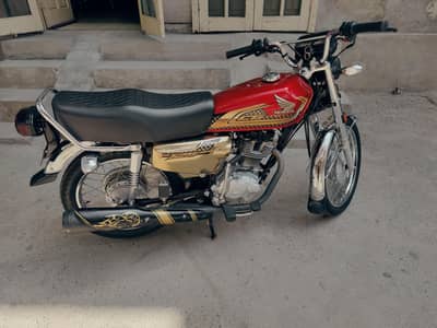 Honda CG 125 Special Edition(Gold)  | Model 2025 5848 KM | Urgent Sale