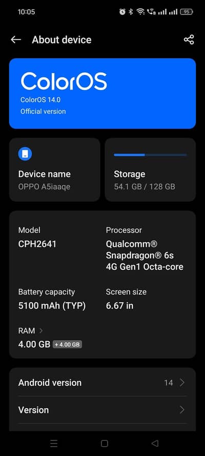 OPPO A5