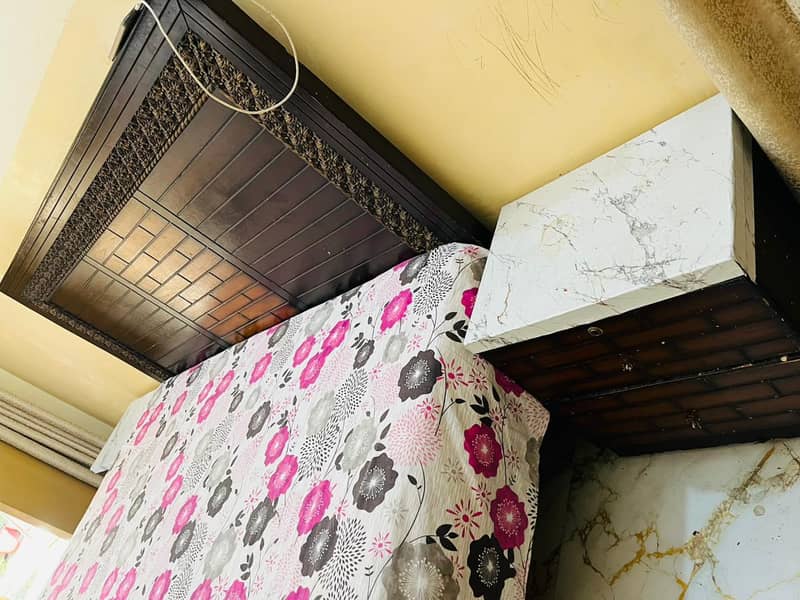 double bed with side table 3