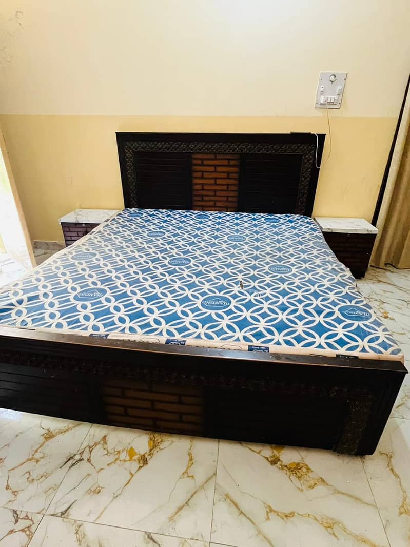 double bed with side table 7