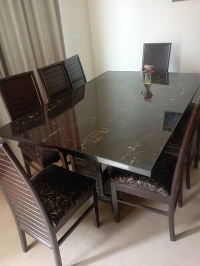 Dinning Table 8 chair in solid wood
