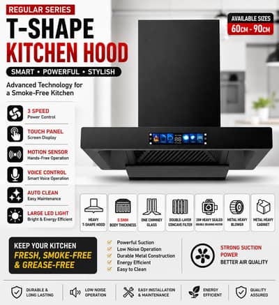 Kitchen Chimney Hood | Motion Sensor | Touch Panel