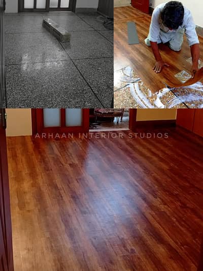 Vinyl Floor,Wood Floor, Wallpaper, Artificial Grass