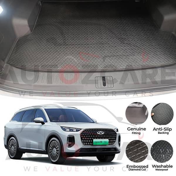 Chery Tiggo 9 China Rexine Custom-Size Trunk Mat - Model 2026