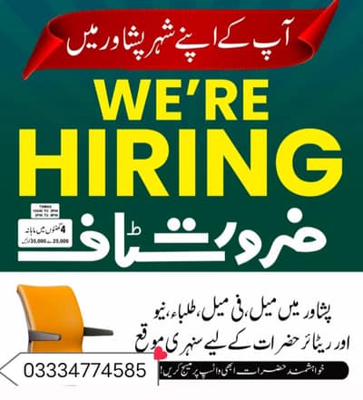 office work male and female required