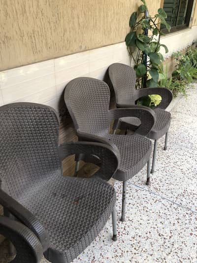 plastic chairs
