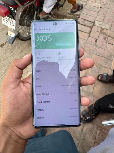 Infinix hot 50pro  plus 8+8/256 with box and charge  03166114250