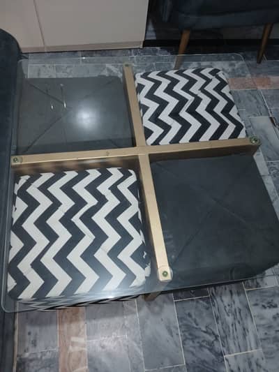 Table with 4 stools for sale