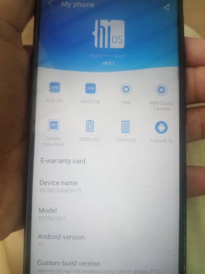 Tecno CAMON 15