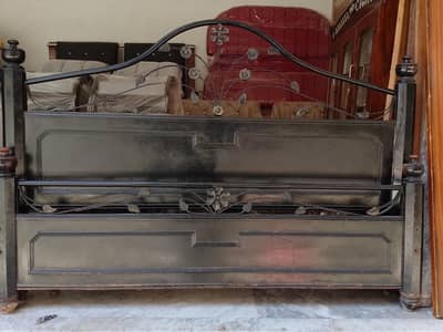 iron wood bed