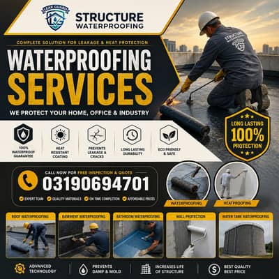 Waterproofing Services | Bathroom, Leakage See | Roof Heat Proofing