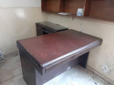 OFFICE TABLE & SIDE TABLE & CHAIRS FOR SALE