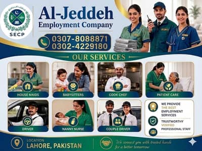Maid /Cook/ Chef/ Baby Care /Patient Care /Nurse / Kitchen Helper