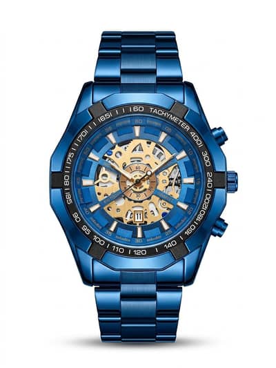 Premium Blue Chronograph Style Men's Watch – Brand New (Saudi Import)