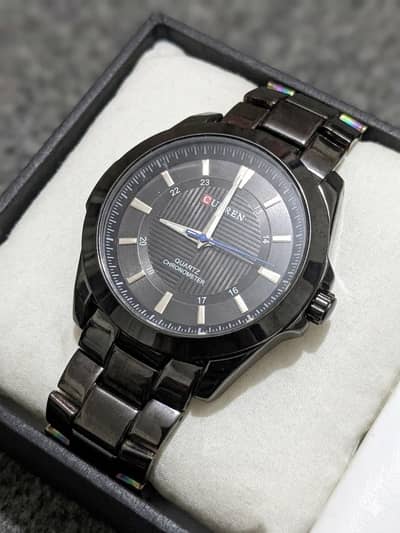 CURREN Men's Black Quartz Watch