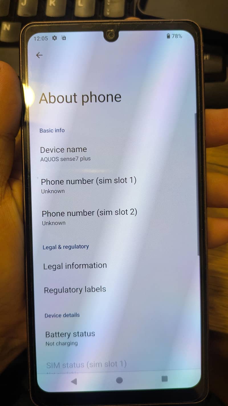 Sharp Aquos Sense7 plus 7