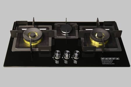 Kitchen Hob | APS Heavy Burner | 8mm Glass Top Gas Hob