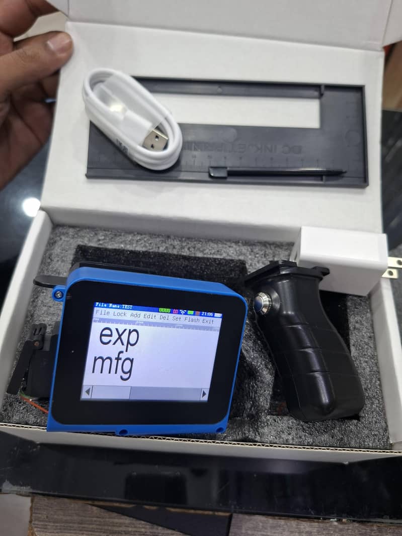 mini handy,handheld inkjet expiry date printer gun/datecoder,bar code 2