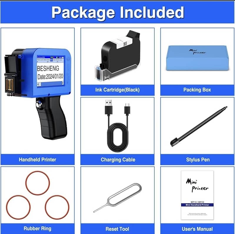 mini handy,handheld inkjet expiry date printer gun/datecoder,bar code 4