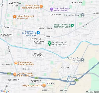 Prominently-Located Residential Plot Available In DHA 11 Rahbar Phase 2 - Block H For sale
