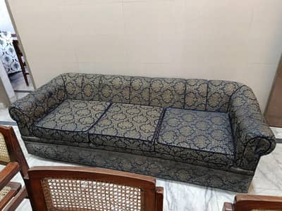 Sofa set with clothe cover