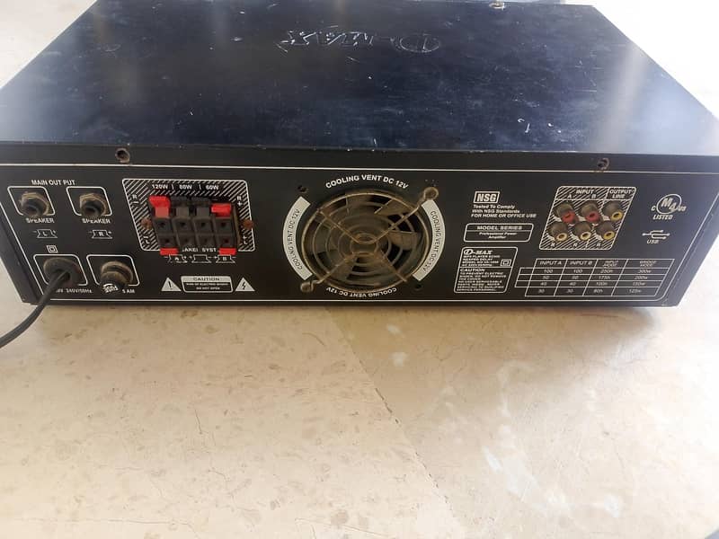 D,Max Amplifier speaker supported 1