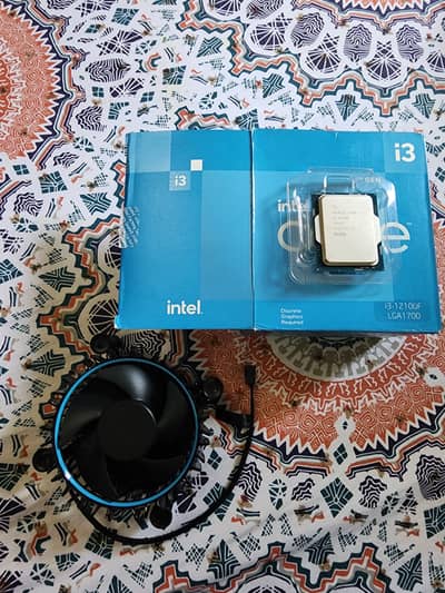 Intel Core 12 gen i3 12100f with box and cooler