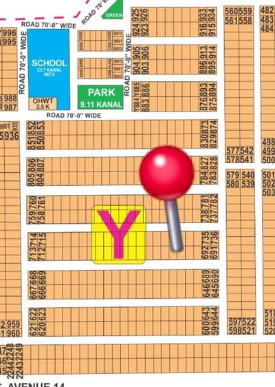 1 kanal Plot For Sale At DHA Phase 7 Sector Y Pair Plot For Sale