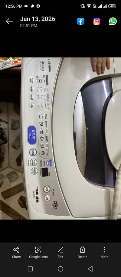 taushiba top loaded fully automatic Washing machine 17 kg