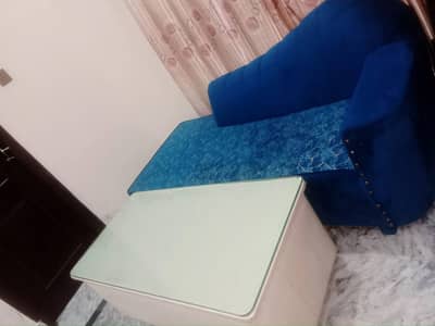 modern royal blue deewan couch