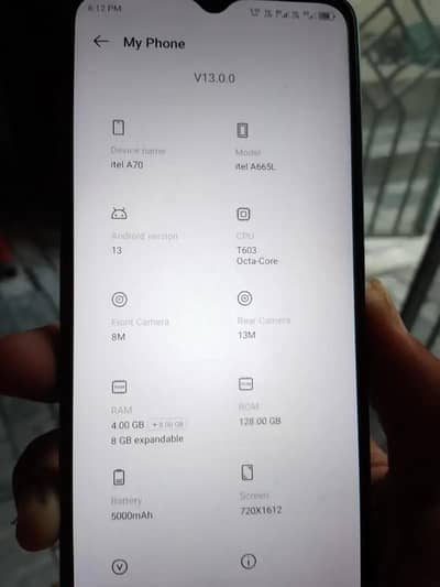 Itel A70