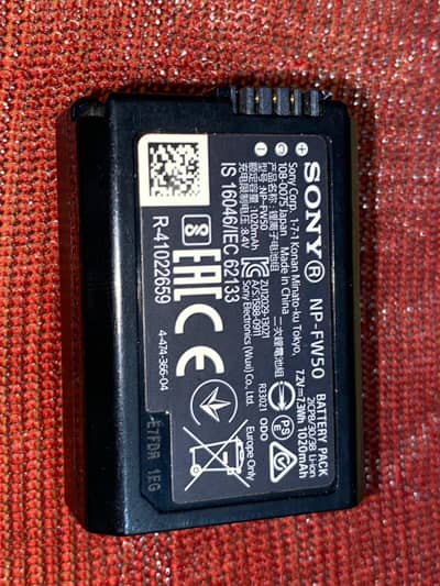 Sony camera batteries Np -FW50