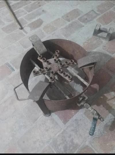 barey stand k Sath gas burner 2,3 bar use hua h