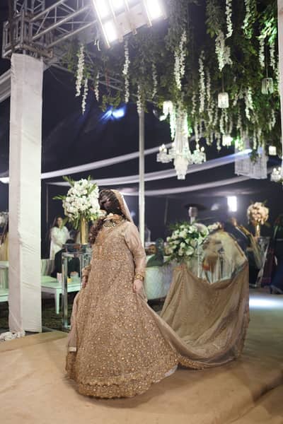 Full Tail Bridal Maxi With heavy Work
