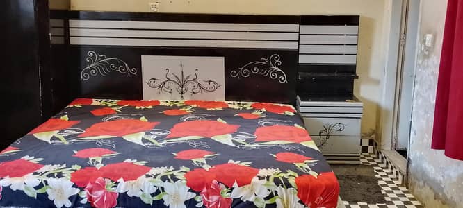 bed with dressesing