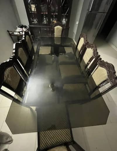 dining table 8 chairs and center table