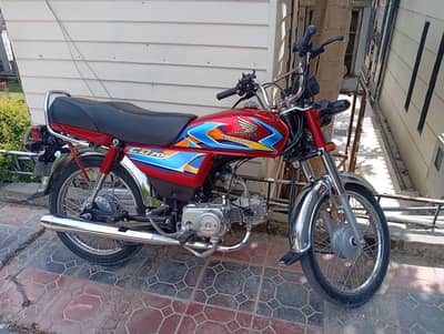 Honda CD 70 bike in mint Condition 10/10 Punjab Num