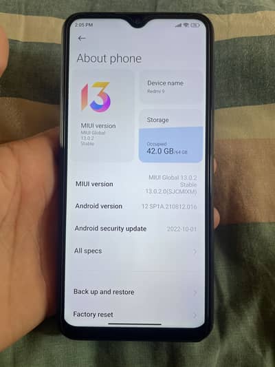 Redme9 4+1/64