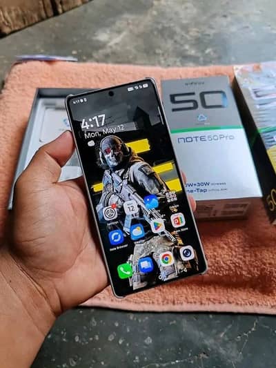 Infinix Note 50 Pro 12 gb Ram 256 gb momery full 03316584520