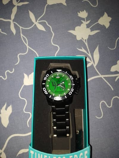 new fashion Men’s Bold Stainless Steel Watch with warranty card