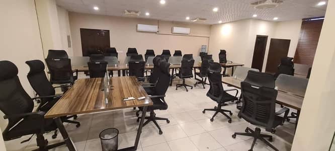 Workstation- Meeting table- Proper office setup- Office workstation