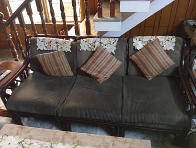 original shesham wood sofa set