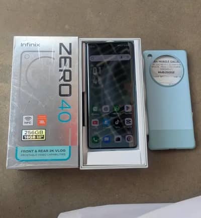 Infinix Zero 40 12 gb Ram 256 gb momery full box 03316584520