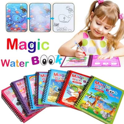 Magic Water Book with Pen (Random Book)
