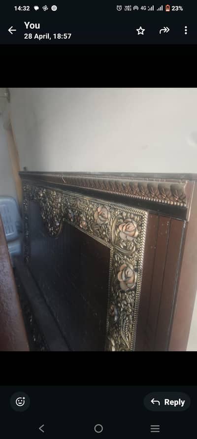 bed with side tables and dressing