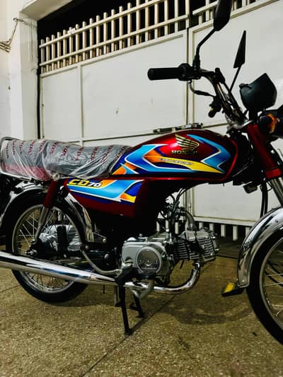 Bike Honda CD 70 | Red Color Bike | 500 Use Only | New Bike Only Call