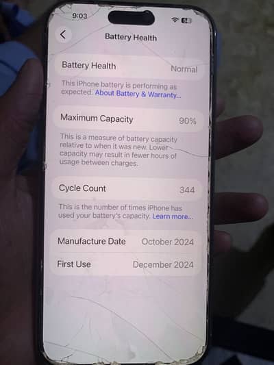 Apple iPhone 16 Pro Max jv with box and orginal cable